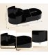 HD638 - Makeup Organiser Black Rotating Makeup Organiser